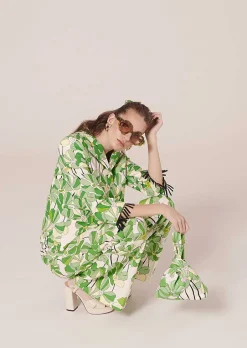 Veste Imprimee Florale Verte Valensole*TARA JARMON Sale