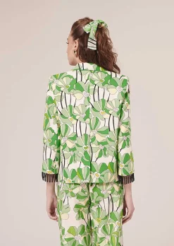 Veste Imprimee Florale Verte Valensole*TARA JARMON Sale