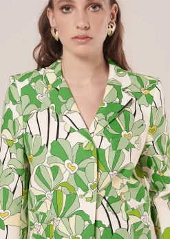 Veste Imprimee Florale Verte Valensole*TARA JARMON Sale