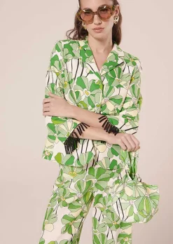 Veste Imprimee Florale Verte Valensole*TARA JARMON Sale